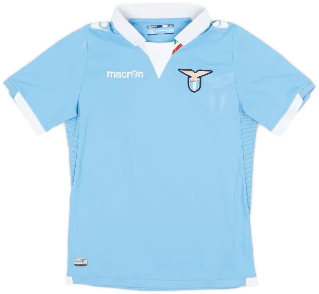 Macron 2014-15 Lazio Home Shirt - 5/10 - (L.Boys)