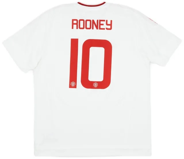 adidas 2015-16 Manchester United Away Shirt Rooney #10 - 8/10 - (XL)