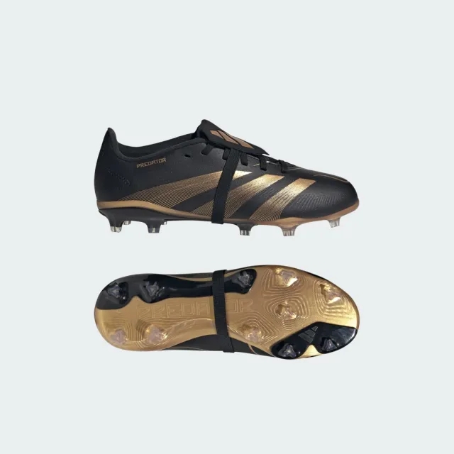 Adidas Predator League Fold-Over Tongue Fg Belligold - Core Black/Gold Metallic Kids Limited Edition - ['Black']