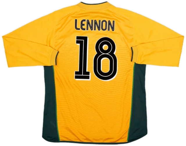 Umbro 2002-03 Celtic Away L/S Shirt Lennon #18 - 9/10 - (XL)