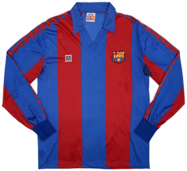 Meyba 1984-89 Barcelona Home L/S Shirt - 5/10 - (M)