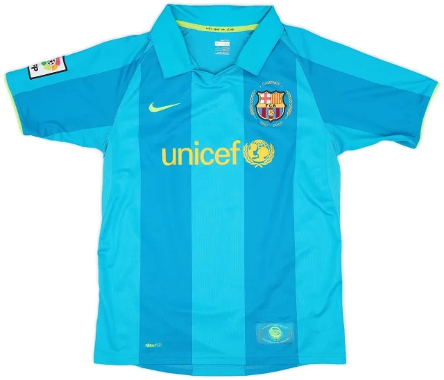 Nike 2007-09 Barcelona Away Shirt - 8/10 - (XL.Boys)