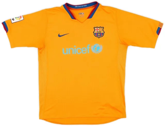 Nike 2006-08 Barcelona Away Shirt - 7/10 - (XL.Boys)