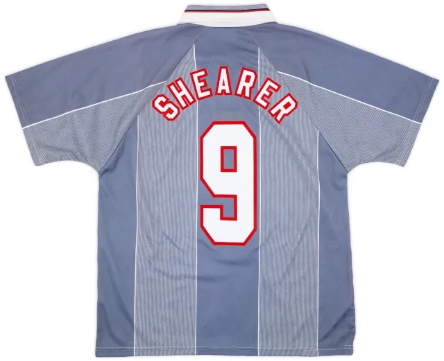 Umbro 1996-97 England Away Shirt Shearer #9 - 9/10 - (L)