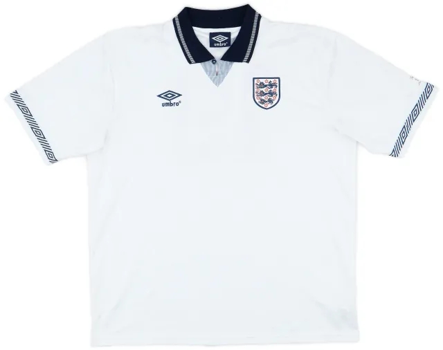 Umbro 2010s '1990 England Re-Issue' Home Shirt #19 - 8/10 - (XXL)