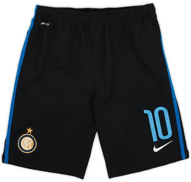 Nike 2014-15 Inter Milan Home Shorts #10 - 9/10 - (XL.Boys)