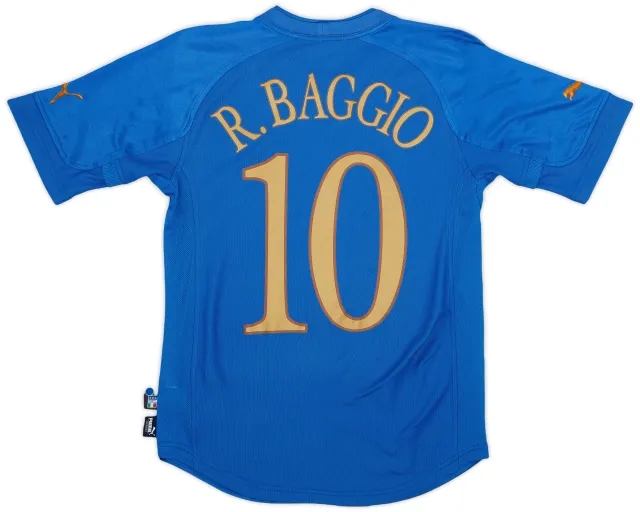 Puma 2004-06 Italy Home Shirt Baggio #10 - 5/10 - (S)