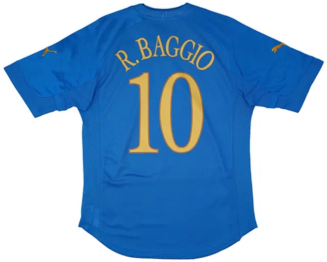 Puma 2004-06 Italy Home Shirt Baggio #10 - 8/10 - (L)