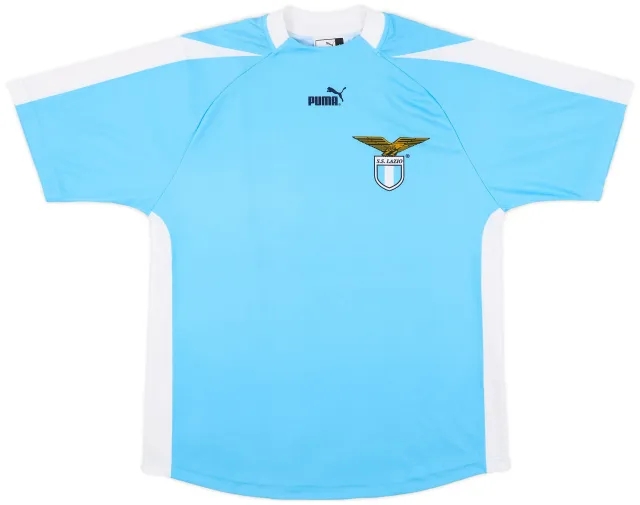 Puma 2003-04 Lazio 'Signed' Basic Home Shirt - 8/10 - (L)
