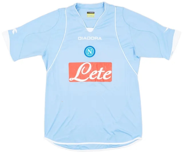 Diadora 2007-08 Napoli Home Shirt - 6/10 - (L)