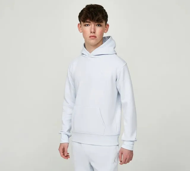 Nike Jordan Jordan Junior Brooklyn Essentials Fleece Hoodie - White - Size XL/B - Grey