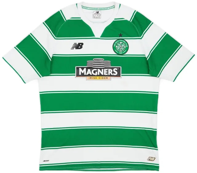 NewBalance 2015-16 Celtic Home Shirt - 6/10 - (L)