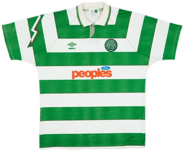 Umbro 1991-92 Celtic Home Shirt - 8/10 - (XXL)
