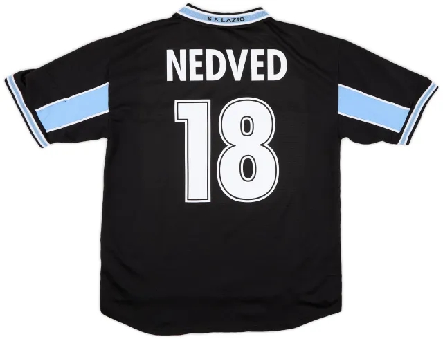 Puma 1998-99 Lazio Away Shirt Nedved #18 - 7/10 - (XL)