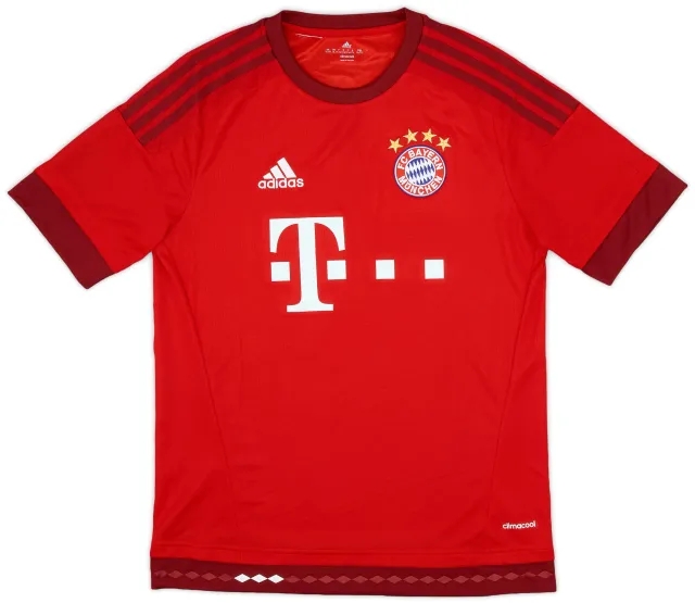 adidas 2015-16 Bayern Munich Home Shirt - 8/10 - (XL.Boys)