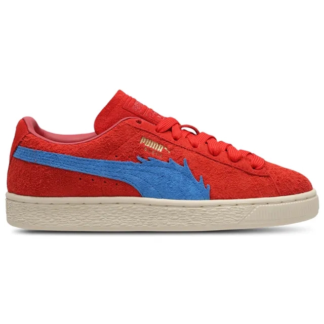 PUMA x One Piece Suede Buggy The Genius Jester Sneakers Youth, For All Time Red/Ultra Blue