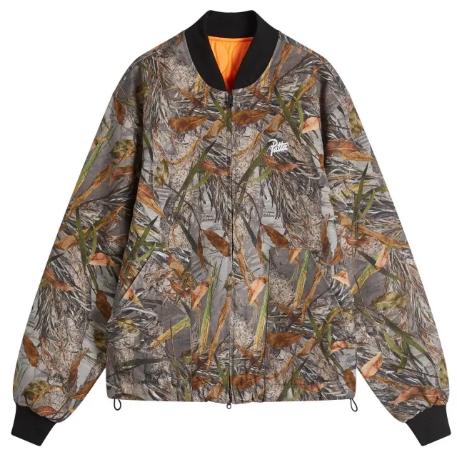 Patta Men's Nature Print Reversible Bomber Jacket