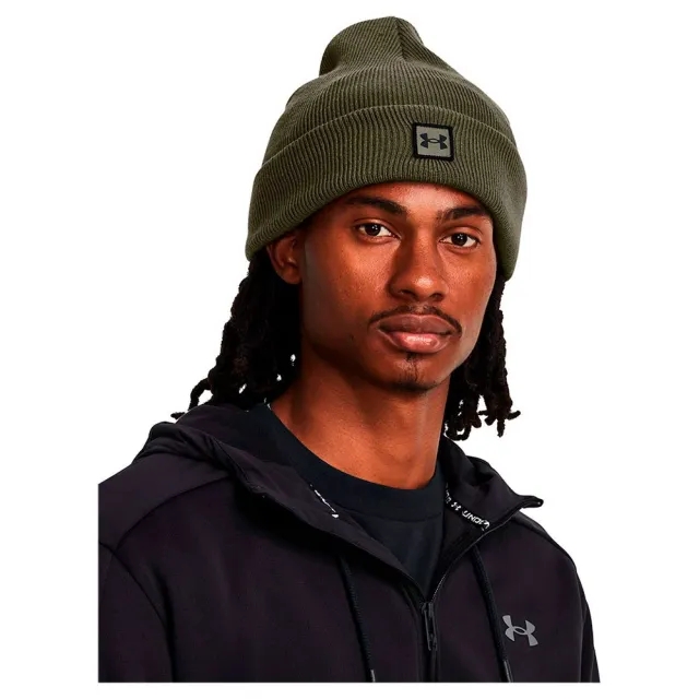 Unisex  Under Armour  Halftime Cuff Beanie Marine OD Green / Black OSFM