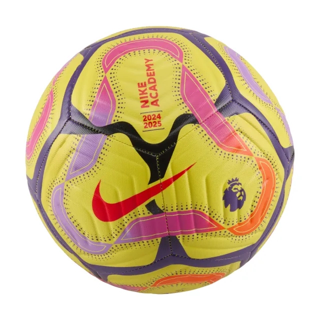 Nike Premier League 24/25 Academy Football in Yellow/Purple