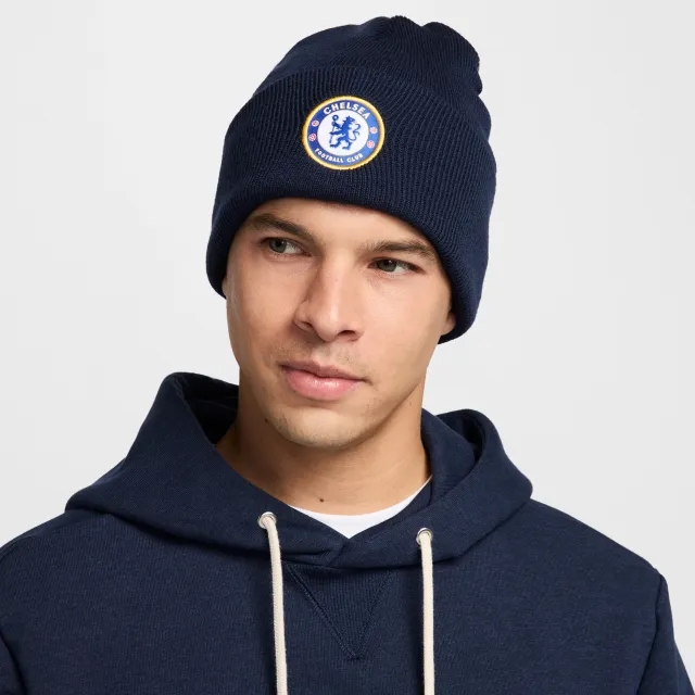 Nike Chelsea F.C. Peak Beanie - Blue - Polyester/Nylon