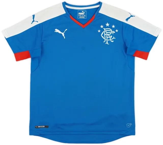 Puma 2015-16 Rangers Home Shirt - 6/10 - (XL.Boys)