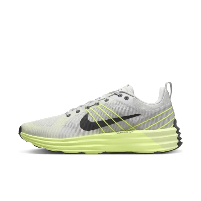 Nike Lunar Roam Trainers In Light Grey And Green-Silver