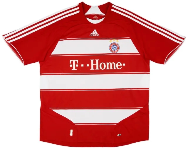 adidas 2007-08 Bayern Munich Home Shirt - 7/10 - (XL)