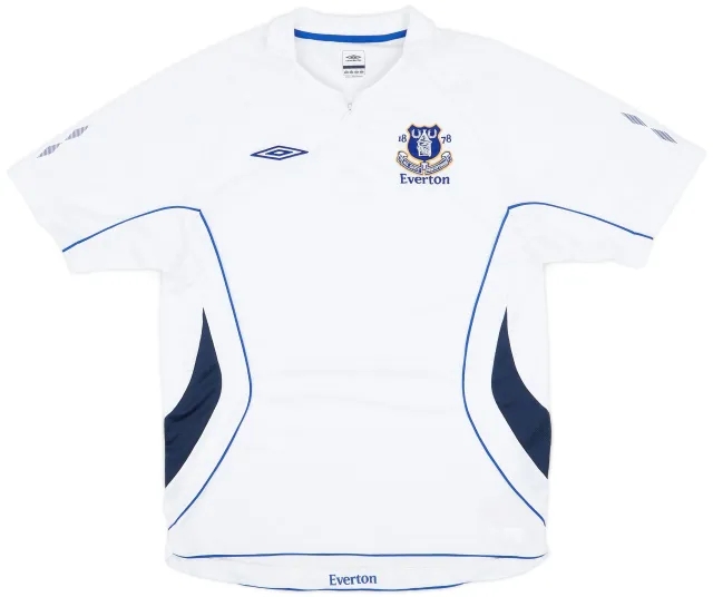 2007-08 Everton Umbro 1/4 Zip Training Shirt - 7/10 - (XL)