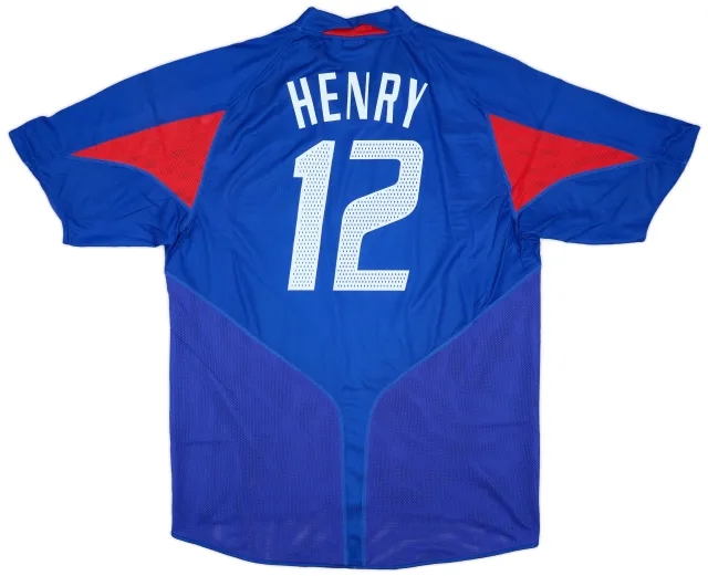 adidas 2004-06 France Home Shirt Henry #12 (XL)
