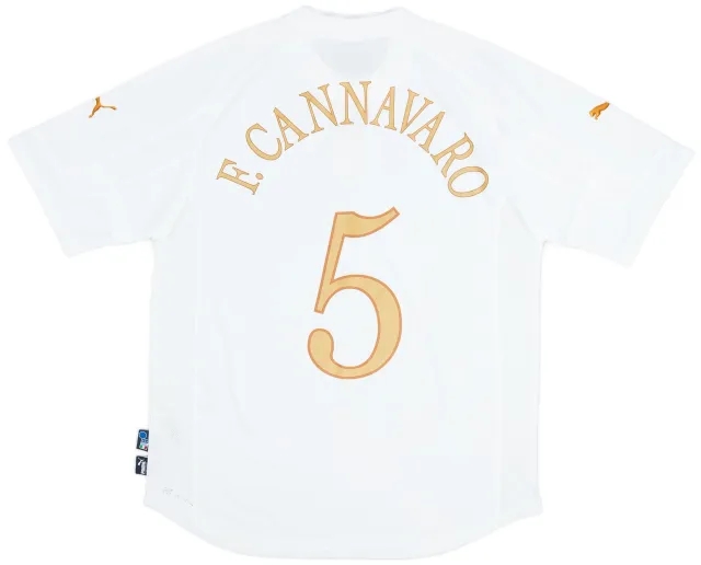 Puma 2004-06 Italy Away Shirt F.Cannavaro #5 - 7/10 - (XXL)
