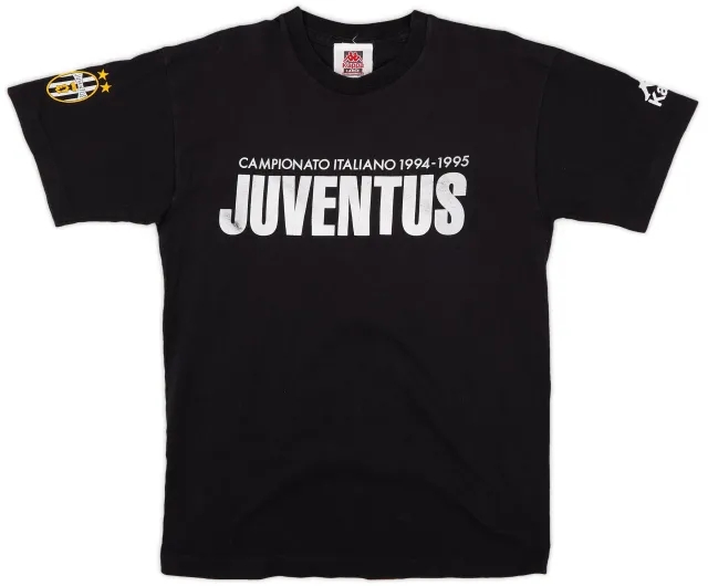 1995-96 Juventus Kappa 'Campionato Italiano 1994-95' Cotton Tee - 7/10 - (L)