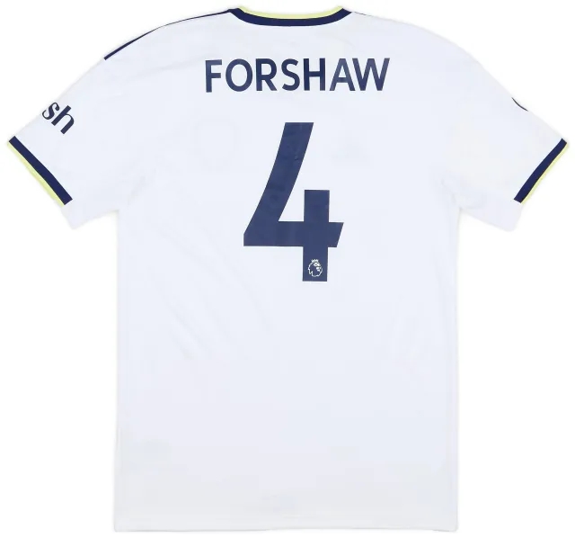 adidas 2022-23 Leeds United Home Shirt Forshaw #4 (S)