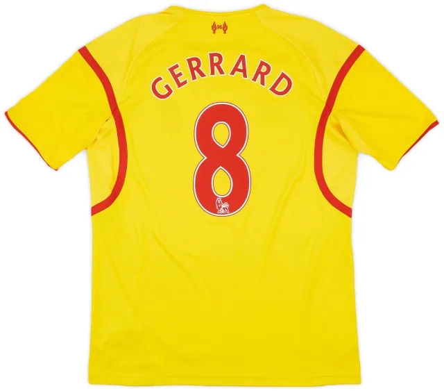 2014-15 Liverpool Away Shirt Gerrard #8 - 8/10 - (L)