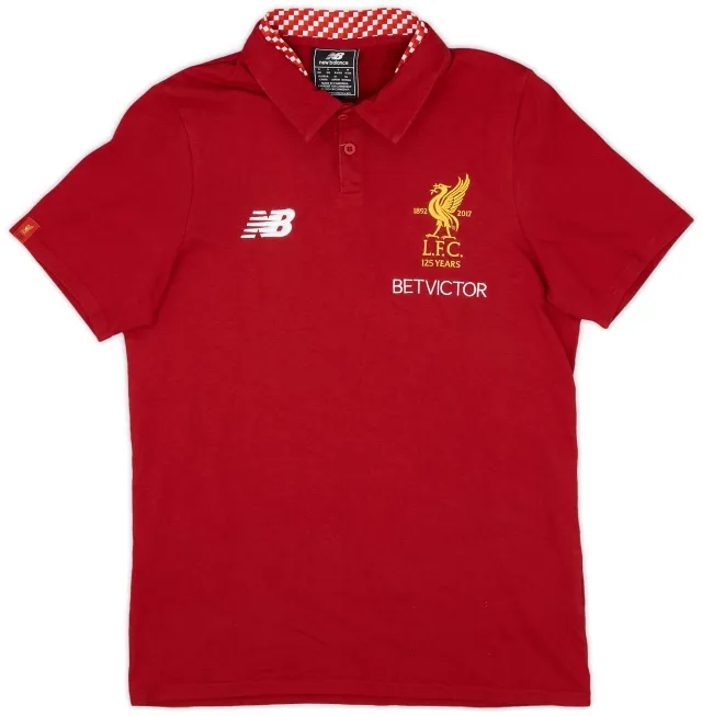 2017-18 Liverpool New Balance Polo Shirt - 8/10 - (S)