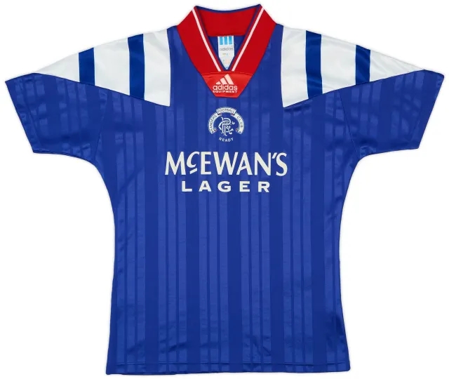 adidas 1992-94 Rangers Home Shirt - 9/10 - (S)