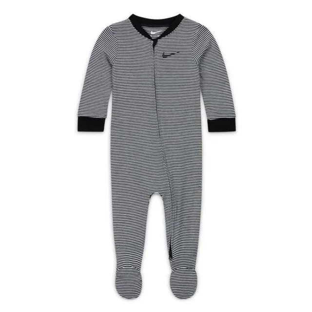 Nike Kids Striped Footed Sleepsuit