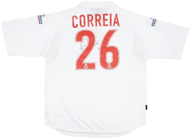 Admiral 2001-02 Bristol City Match Issue Signed Away Shirt Correia #26