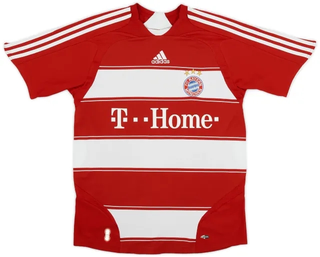 adidas 2007-08 Bayern Munich Home Shirt - 6/10 - (M)