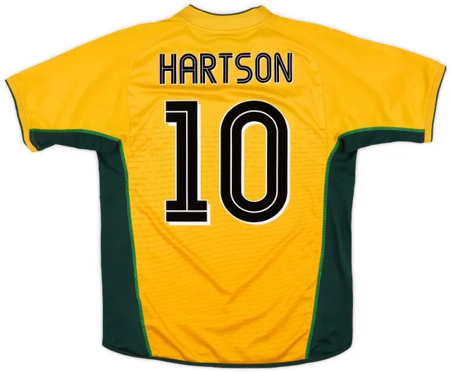 Umbro 2002-03 Celtic Away Shirt Hartson #10 - 7/10 - (M)