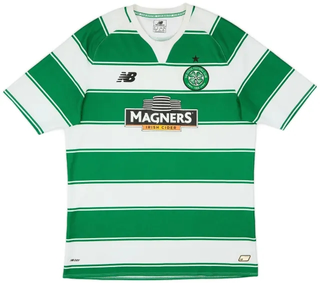 NewBalance 2015-16 Celtic Home Shirt - 6/10 - (L)