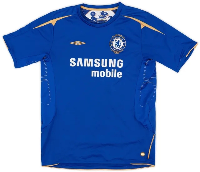 Umbro 2005-06 Chelsea Centenary Home Shirt - 8/10 - (XL.Boys)