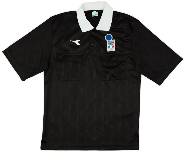 1990s Italy FIGC Diadora Referee Shirt - 8/10 - (M)