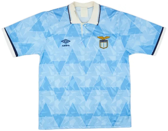 Umbro 1989-91 Lazio Home Shirt - 6/10 - (M)