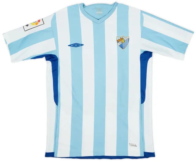 Umbro 2009-10 Malaga Home Shirt - 7/10 - (L)
