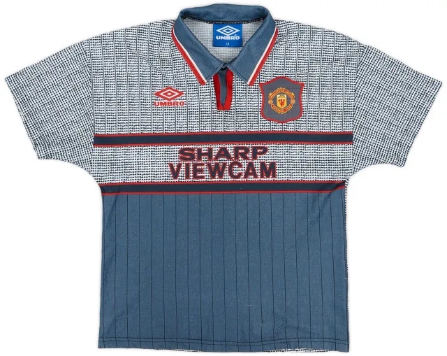 Umbro 1995-96 Manchester United Away Shirt - 8/10 - (L.Boys)