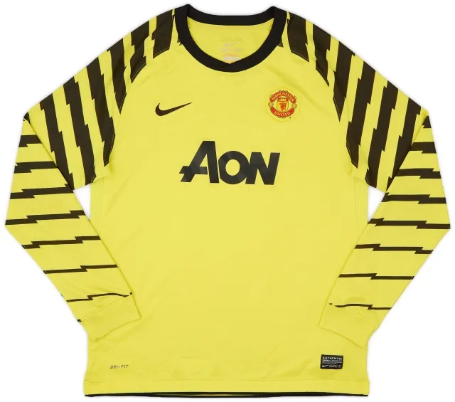 Nike 2010-11 Manchester United Yellow GK Shirt - 8/10 - (XL.Boys)