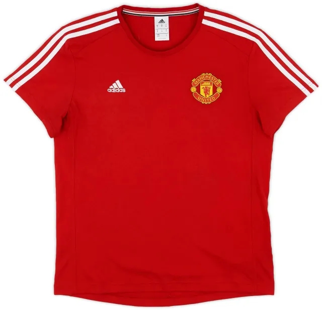 2015-16 Manchester United adidas Cotton Tee - 9/10 - (M)