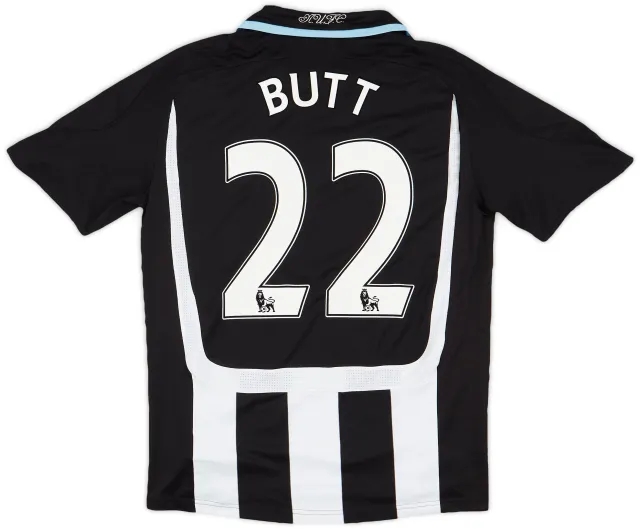 adidas 2007-09 Newcastle Home Shirt Butt #22 - 7/10 - (S)