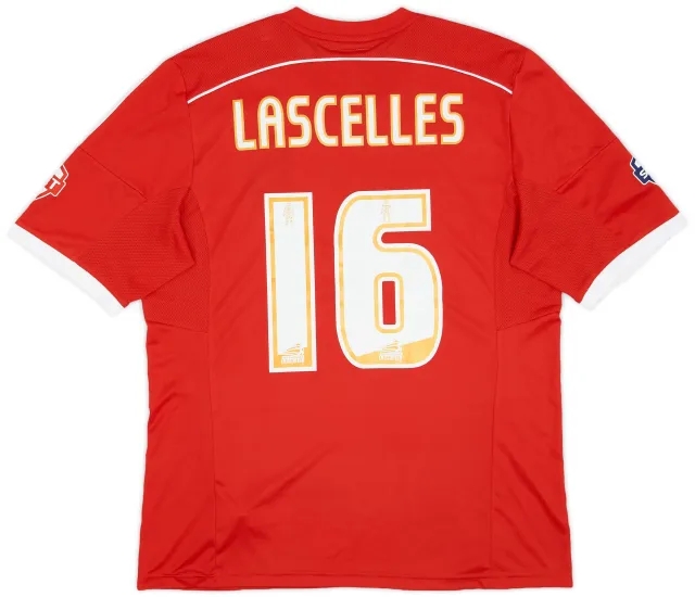 adidas 2014-15 Nottingham Forest Match Issue Home Shirt Lascelles #16