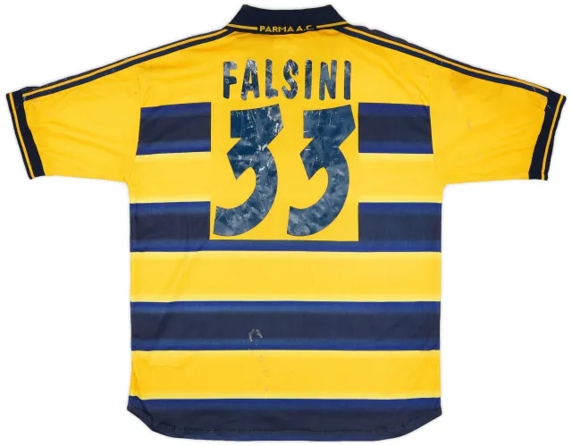 2000-01 Parma Match Issue Home Shirt Falsini #33